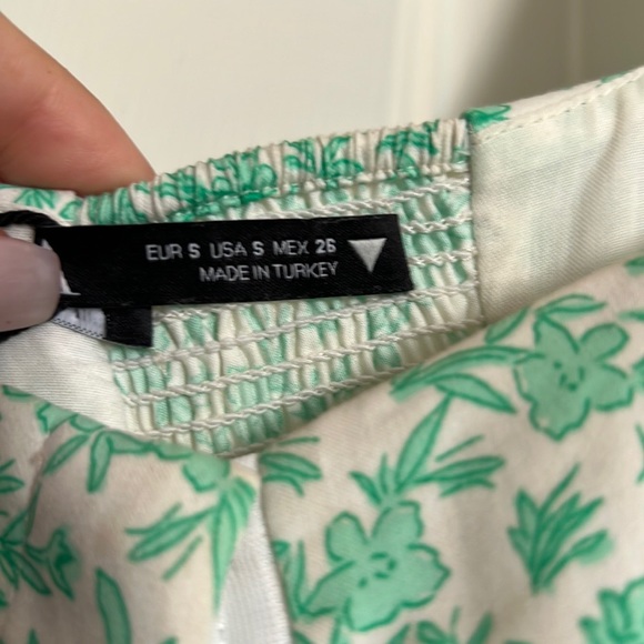 Zara green floral corset - Picture 3 of 3